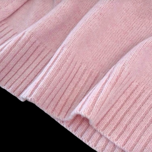 Very Pink Pullover Sweater W/ Faux Fur neckline. NWOT - Picture 3 of 7